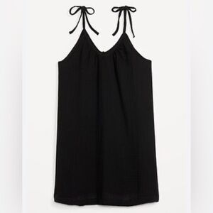 Old Navy Women's Tie-Shoulder Mini Cami Swing Tank-Black-Size Medium